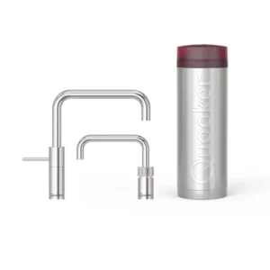 Quooker PRO3 Twintap Nordic Square Chroom