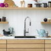 Quooker Flex Round Chroom met Combi+ in een derde keukenopstelling