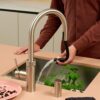 Quooker Flex Round RVS met PRO3 in een tweede keukenopstelling