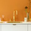 Quooker Fusion Round Goud met PRO3 en een CUBE in een tweede keukenopstelling