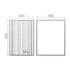 Selsiuz Push & Turn 3-in-1 XL RVS met Classic boiler combi extra, maattekening van het reservoir: hoogte 375, breedte 300 en diepte 255 millimeter