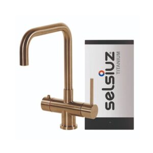 Selsiuz-kokend-water-kraan-Titanium-Single-Boiler-Haaks-Gold