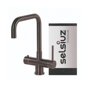 Selsiuz-kokend-water-kraan-Titanium-Single-Boiler-Haaks-Gun-Metal