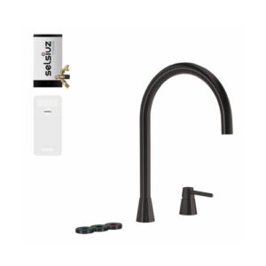 Selsiuz-kokend-water-kraan-Titanium-Combi-Extra-Boiler-Cooler-Osiris-Cone-Counter-Gun-Metal