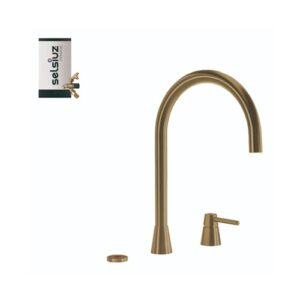 Selsiuz-kokend-water-kraan-Titanium-Combi-Extra-Boiler-Osiris-Cone-Counter-Gold