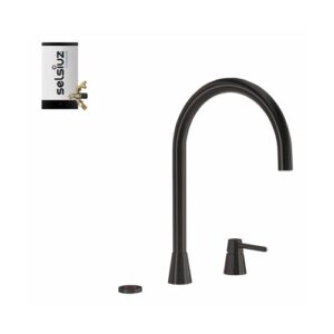 Selsiuz-kokend-water-kraan-Titanium-Combi-Extra-Boiler-Osiris-Cone-Counter-Gun-Metal