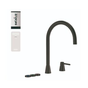 Selsiuz-kokend-water-kraan-Titanium-Single-Boiler-Cooler-Osiris-Cone-Counter-Gun-Metal