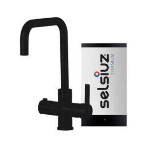 Selsiuz-kokend-water-kraan-Titanium-Single-Boiler-Haaks-Zwart