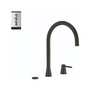 Selsiuz-kokend-water-kraan-Titanium-Single-Boiler-Osiris-Cone-Counter-Gun-Metal