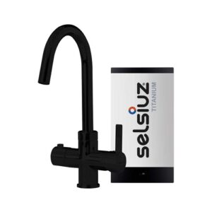 Selsiuz-kokend-water-kraan-Titanium-Single-Boiler-Rond-Zwart