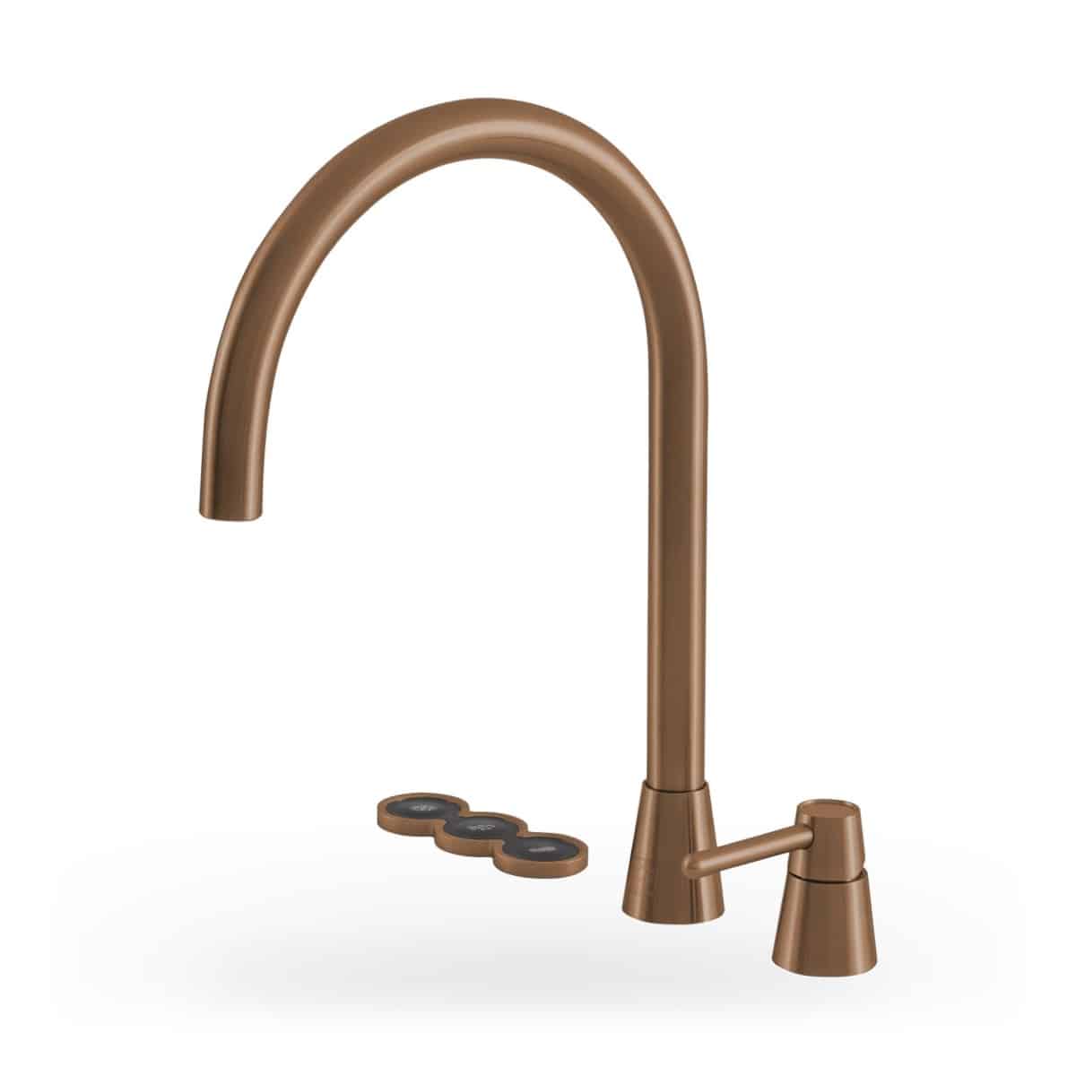 Selsiuz Cone Counter 5-in-1 Copper met Classic boiler single en een Cooler 2 Selsiuz Cone Counter 5-in-1 Copper met Classic boiler single en een Cooler, de kraan los, 350 millimeter hoog