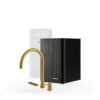 Selsiuz Cone Counter 5-in-1 Goud met Classic boiler combi extra en een Cooler, kraan, reservoir en Cooler samen op wit