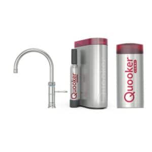 Quooker Combi CUBE Classic Fusion Round RVS