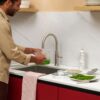 Quooker Classic Fusion Round RVS met PRO3 en een CUBE in een keuken