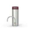 Quooker Classic Nordic Round RVS met PRO3, kraan en reservoir samen op wit