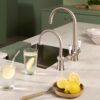 Quooker Classic Nordic Round RVS met PRO3 in een keuken