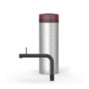 Quooker Front Zwart met PRO3, kraan en reservoir samen op wit
