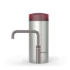 Quooker Fusion Square Gunmetal met Combi, kraan en reservoir samen op wit