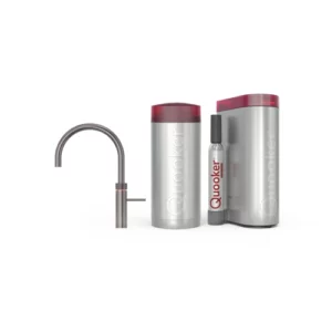 Quooker Combi+ CUBE Fusion Round Gunmetal 22+FRGMECUBE