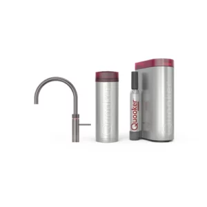 Quooker PRO3 CUBE Fusion Round Gunmetal 3FRGMECUBE