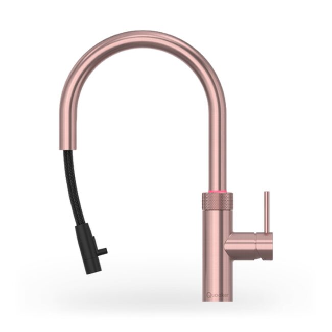 Quooker Flex Round Rosé Koper Losse Kraan, productfoto op wit