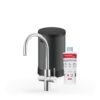 Franke Maris Touch 3-in-1 Rond RVS met Maris 4 liter, kraan, reservoir en filter samen op wit