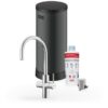 Franke Maris Touch 3-in-1 Rond RVS met Maris 7 liter en een Uitbreidingsset 4-in-1, kraan, reservoir, filter en uitbreidingsset samen op wit