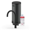 Franke Maris Touch 3-in-1 Rond Zwart met Maris 7 liter, kraan, reservoir en filter samen op wit