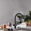 Franke Maris Touch 3-in-1 Rond Zwart met Maris 7 liter in een tweede keukenopstelling