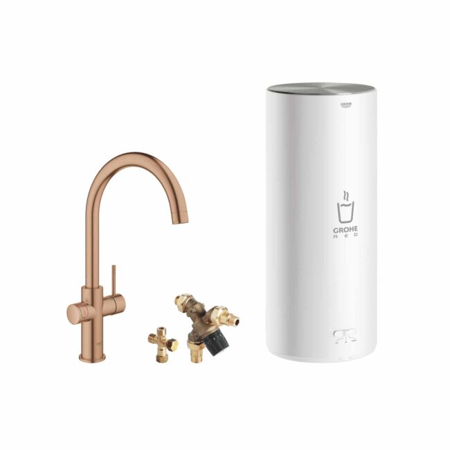 Grohe Red 3-in-1 C-uitloop Mat Brons L-size boiler - Afbeelding 3