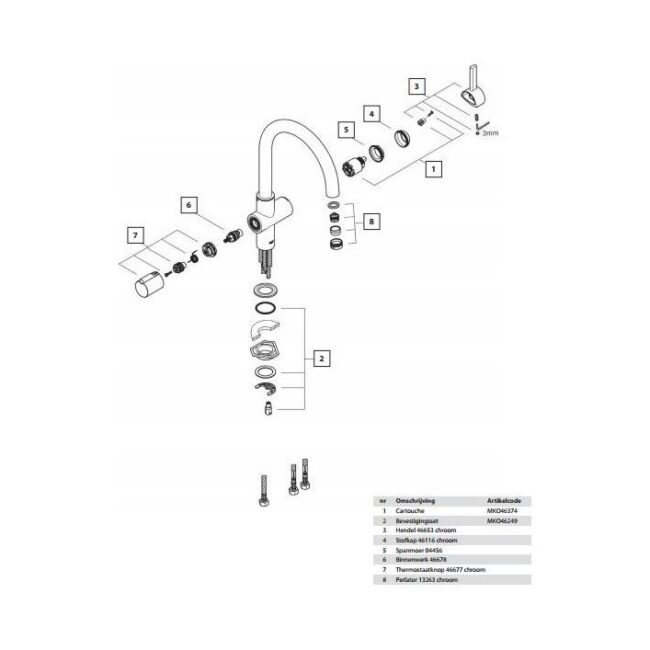 Grohe Red 3-in-1 C-uitloop Chroom L-size boiler - Afbeelding 6