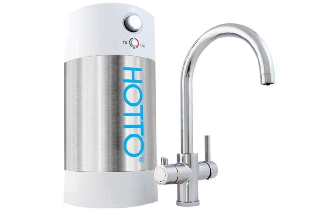 Hotto Arco Chroom met combiboiler 8 liter