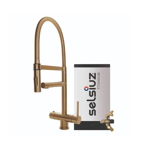Selsiuz kokend water kraan Titanium Combi extra boiler XL Gold