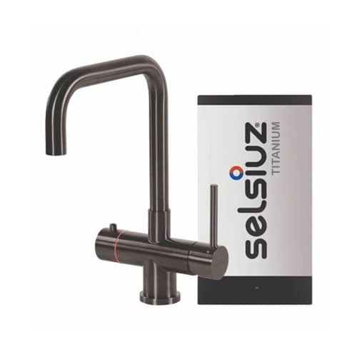 Selsiuz kokend water kraan Titanium Single Boiler Haaks Gun Metal