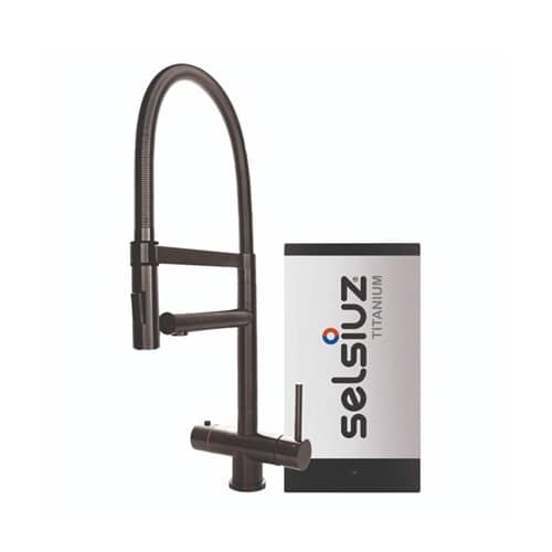 Selsiuz kokend water kraan Titanium Single Boiler XL Gun Metal