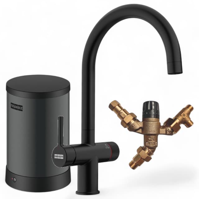 franke maris 4l twist zwart met bypass 1
