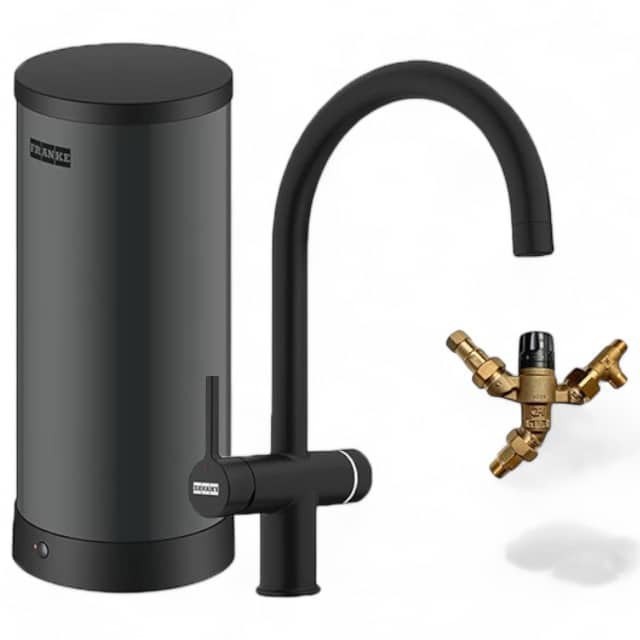 franke maris 7l touch zwart met bypass 1