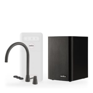 Selsiuz Cone Counter 5-in-1 Zwart met Classic boiler combi extra en een Cooler, kraan en reservoir samen op wit