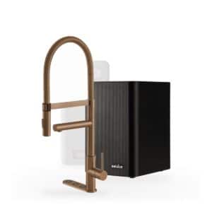 Selsiuz Unlimited 5-in-1 XL Copper met Classic boiler single en een Cooler, kraan, reservoir en Cooler samen op wit
