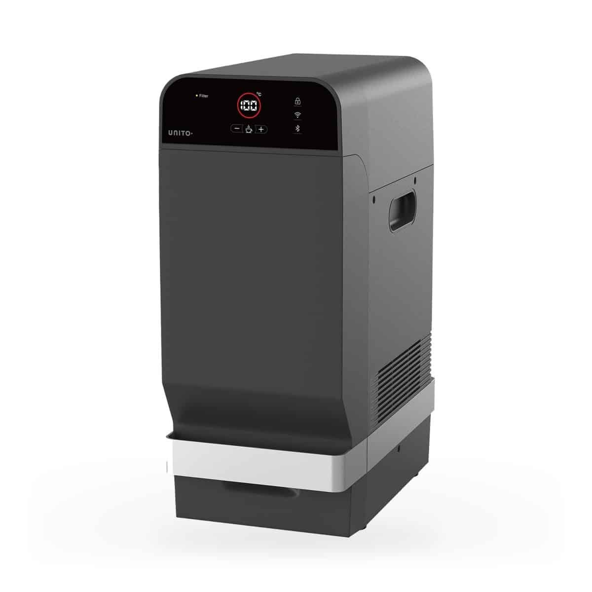 Unito Orbit Pullout Rond Gunmetal met LAVA XL 8 liter 3 Unito Orbit Pullout Rond Gunmetal met LAVA XL 8 liter, het LAVA XL 8 liter-reservoir