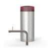 Quooker Front Gunmetal met Combi+, kraan en reservoir samen op wit
