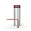 Quooker Front Rosé Koper met PRO3, kraan en reservoir samen op wit